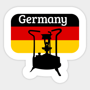 Pressure Stove with German Flag Sticker